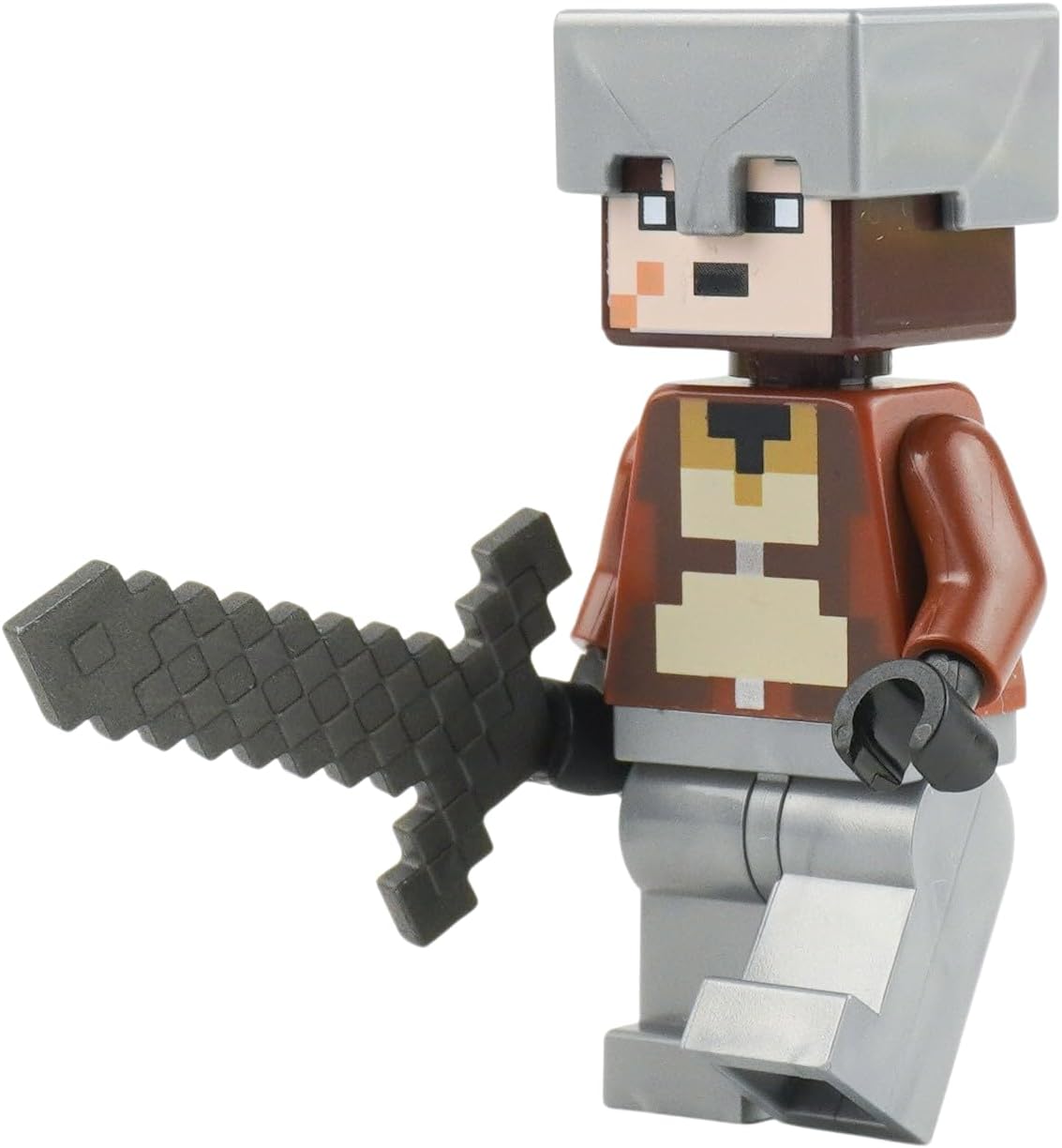 LEGO Minecraft mini set contents laid out flat