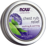 Now Foods Solutions Chest Rub Relief front view tin