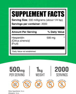 BulkSupplements citrus bioflavonoid extract clean vegan nutrition supplement packaging.