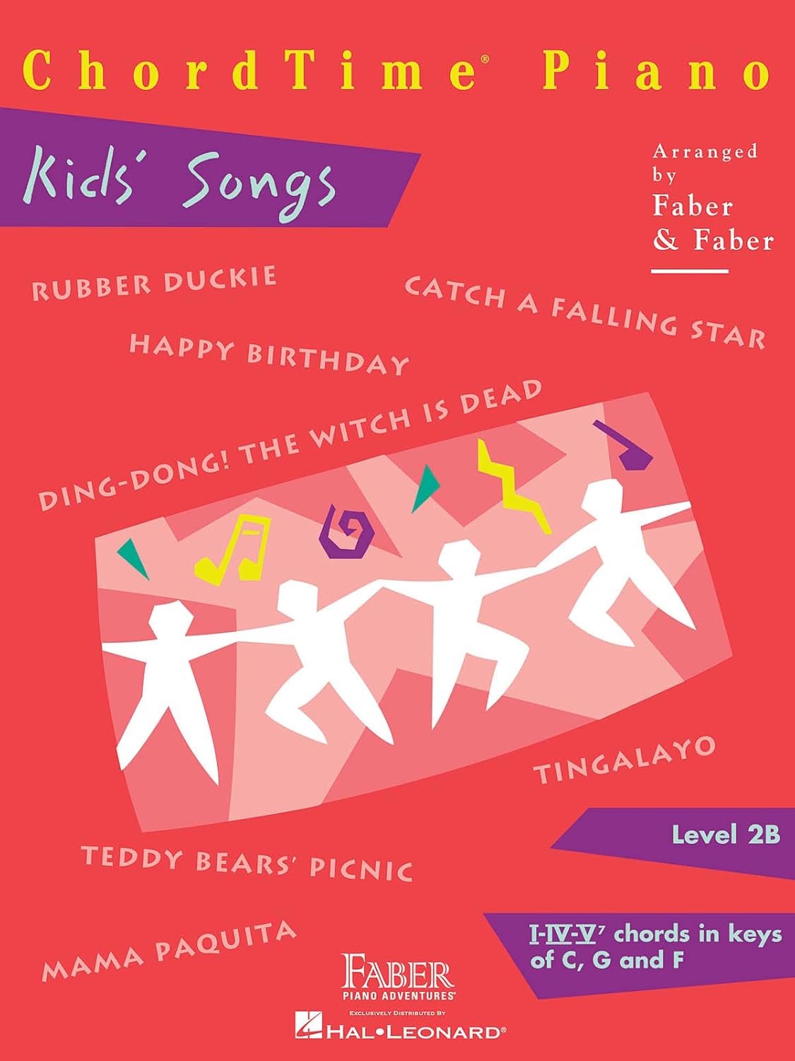 ChordTime Piano Kids' Songs - Level 2B Songbook for Young Piano Students | Nancy Faber | Kids Piano Sheet Music for Learning I IV V Chords in Keys of C G F | Piano Adventures Method Series - Image 1