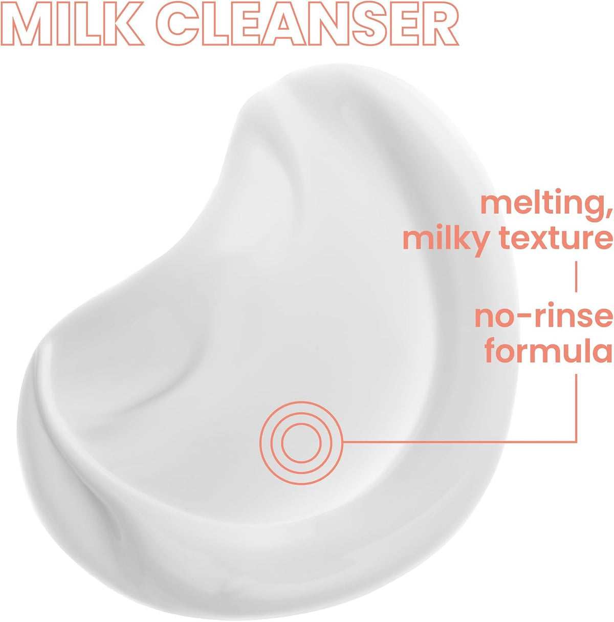 Texture of Avène Gentle Milk Cleanser for sensitive skin