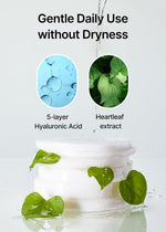 Soothing Korean facial cleanser discs for sensitive skin types
