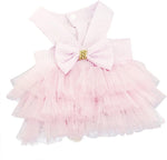 Pet's Cute Halter Bowknot Tutu Dress for Small Dogs Girl Cute Dresses for Tiny Puppy Female Clothes Blue XS - Image 14