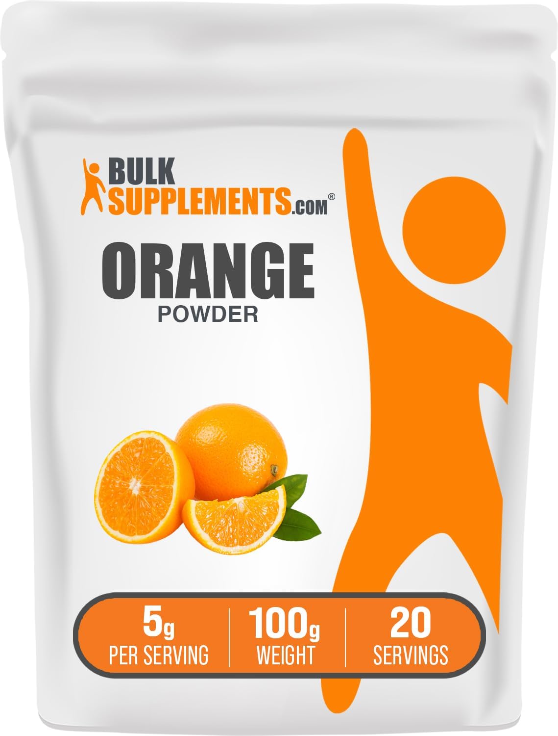 BulkSupplements.com Orange Powder - Orange Fruit Powder, Nutrient-Rich Flavoring - Gluten Free, 5g per Serving, 1kg (2.2 lbs) (Pack of 1) - Image 9