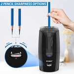 AFMAT rechargeable sketch pencil sharpener side profile angle
