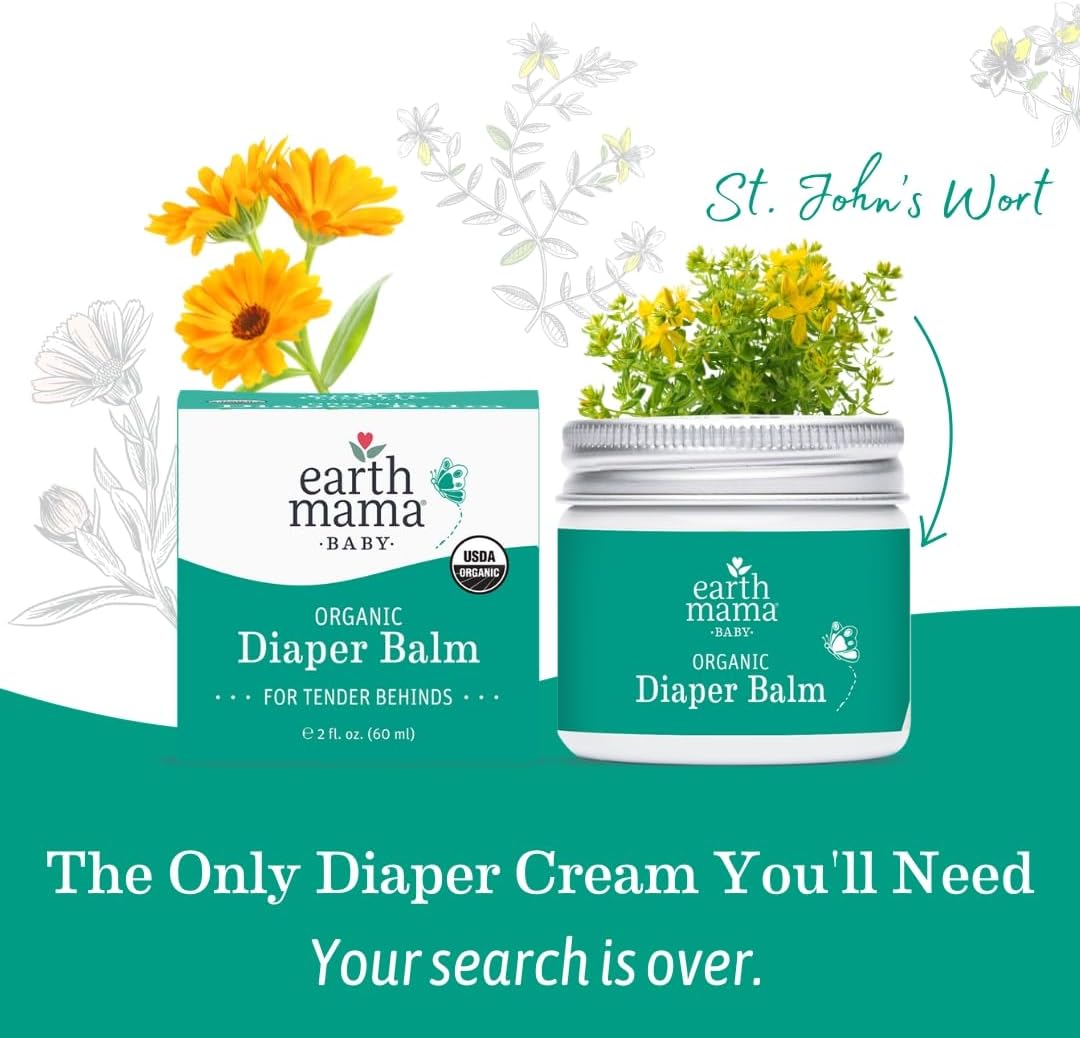 Earth Mama organic diaper balm jar top lid
