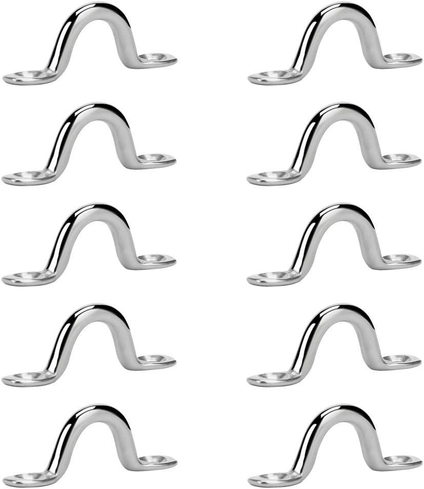 Amadget 316 stainless steel deck loop side angle