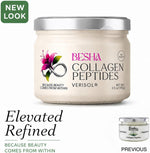 Besha German formulated collagen powder scoop and texture view