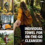 CoreTex poison oak and sumac rash remover wipes packaging details