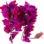 FiveBull realistic silk hanging plants for reptile terrarium front view