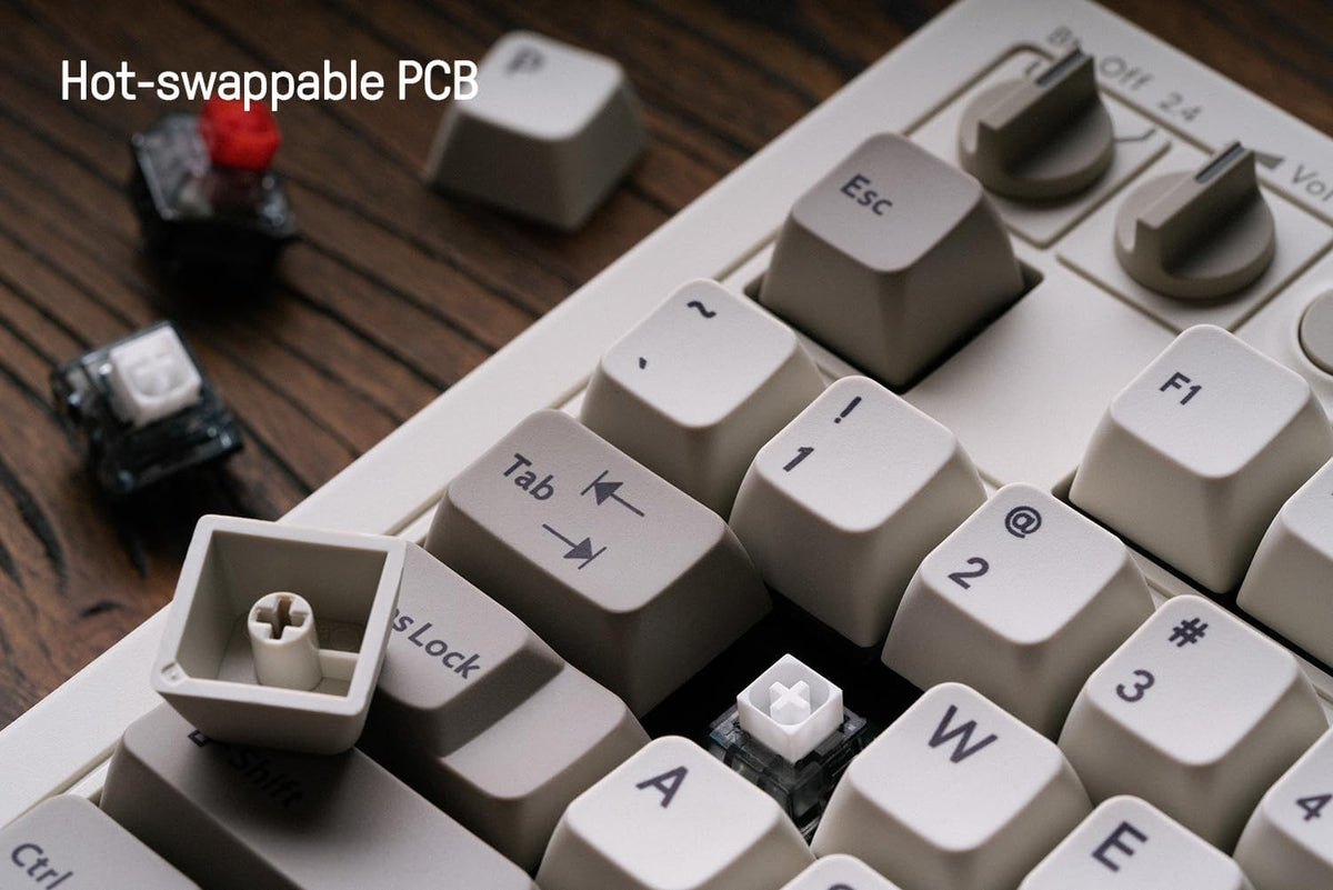 8Bitdo wireless mechanical keyboard dual super programmable buttons close up