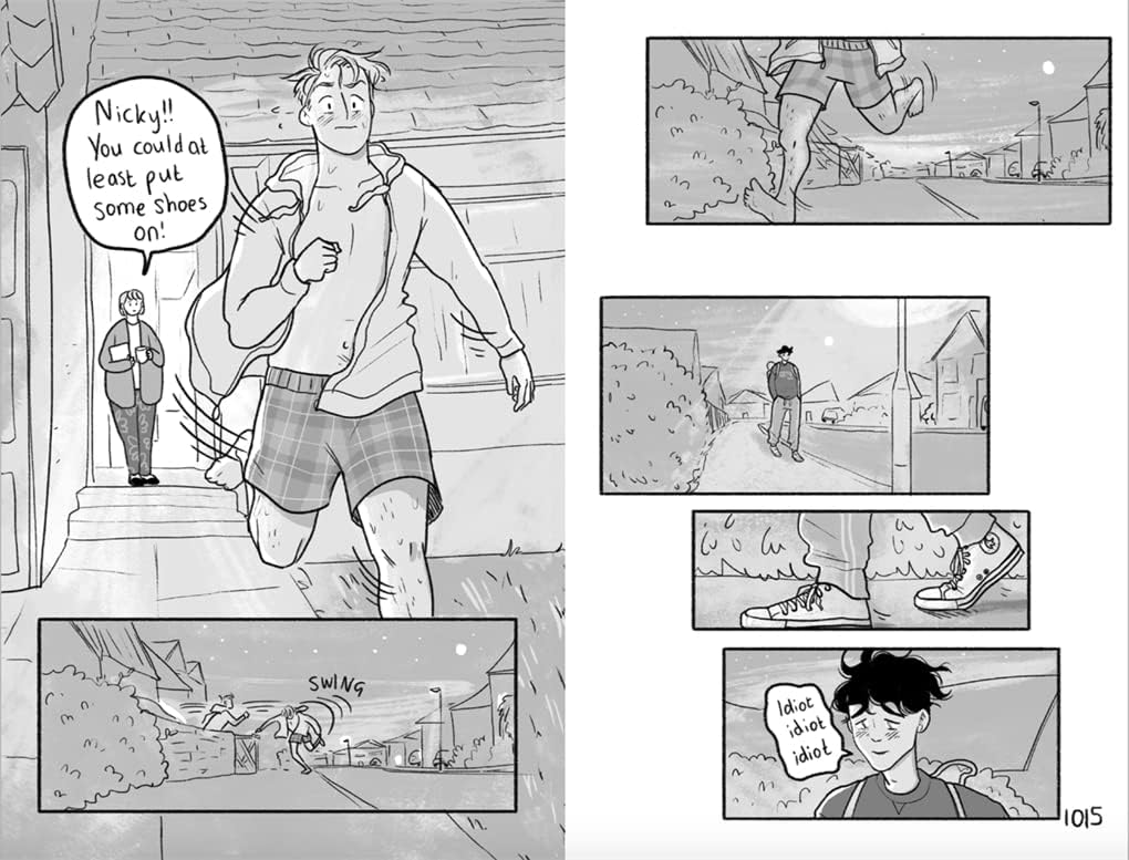 Interior comic panel preview from Heartstopper Volume 4