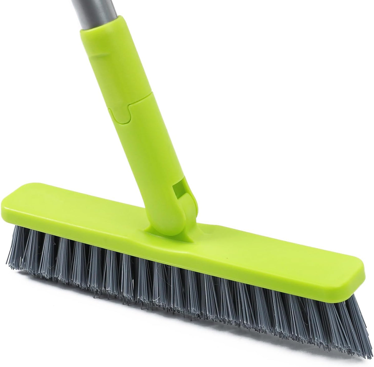KalTell grout cleaner brush front view with long handle