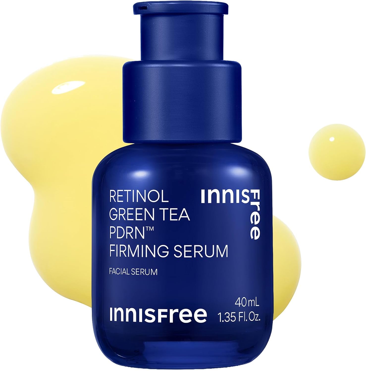 Innisfree Green Tea Retinol PDRN Firming Serum front view bottle for anti-aging skincare