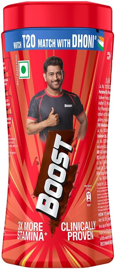Boost Chocolate Nutrition Drink 500g Pet Jar|| For 3X stamina - Builds bone & muscle strength - Image 1