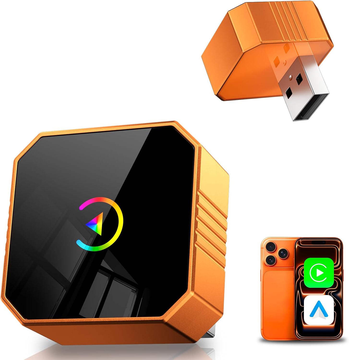 Tryshop wireless CarPlay adapter front view