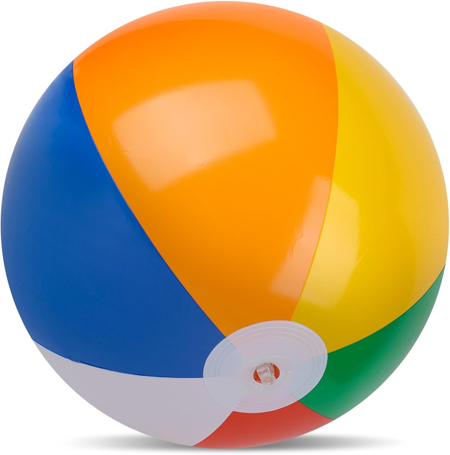 LovesTown giant inflatable beach ball front view rainbow colors pool toy