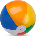 LovesTown giant inflatable beach ball front view rainbow colors pool toy