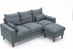 Panana sectional sofa side storage pockets detail