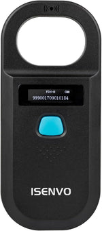 Isenvo 190A pet microchip scanner front view handheld reader