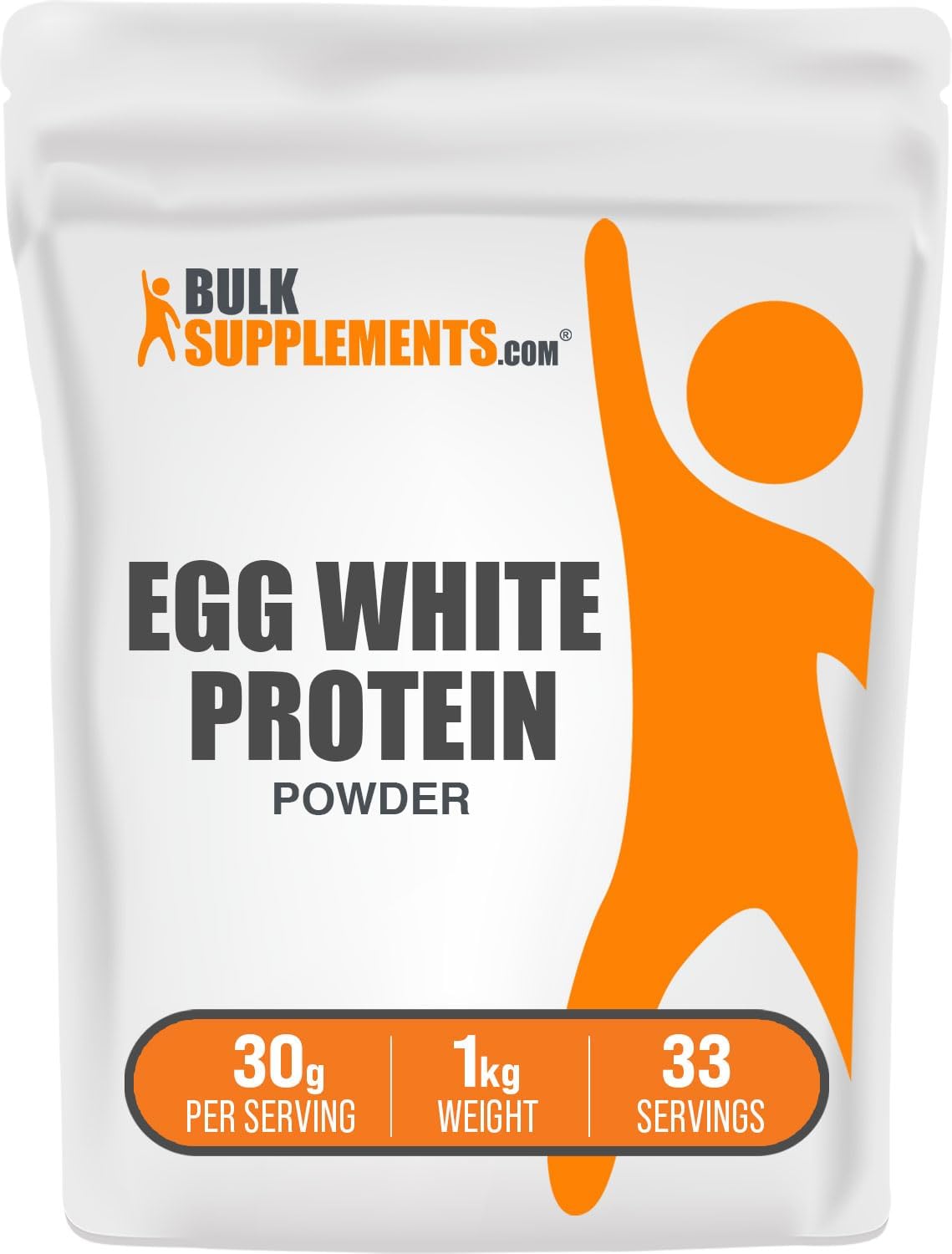 BulkSupplements.com Egg White Protein Powder - Egg White Powder, Lactose Free Protein - Unflavored & Dairy Free, 30g per Serving, 500g (1.1 lbs) (Pack of 1) - Image 9