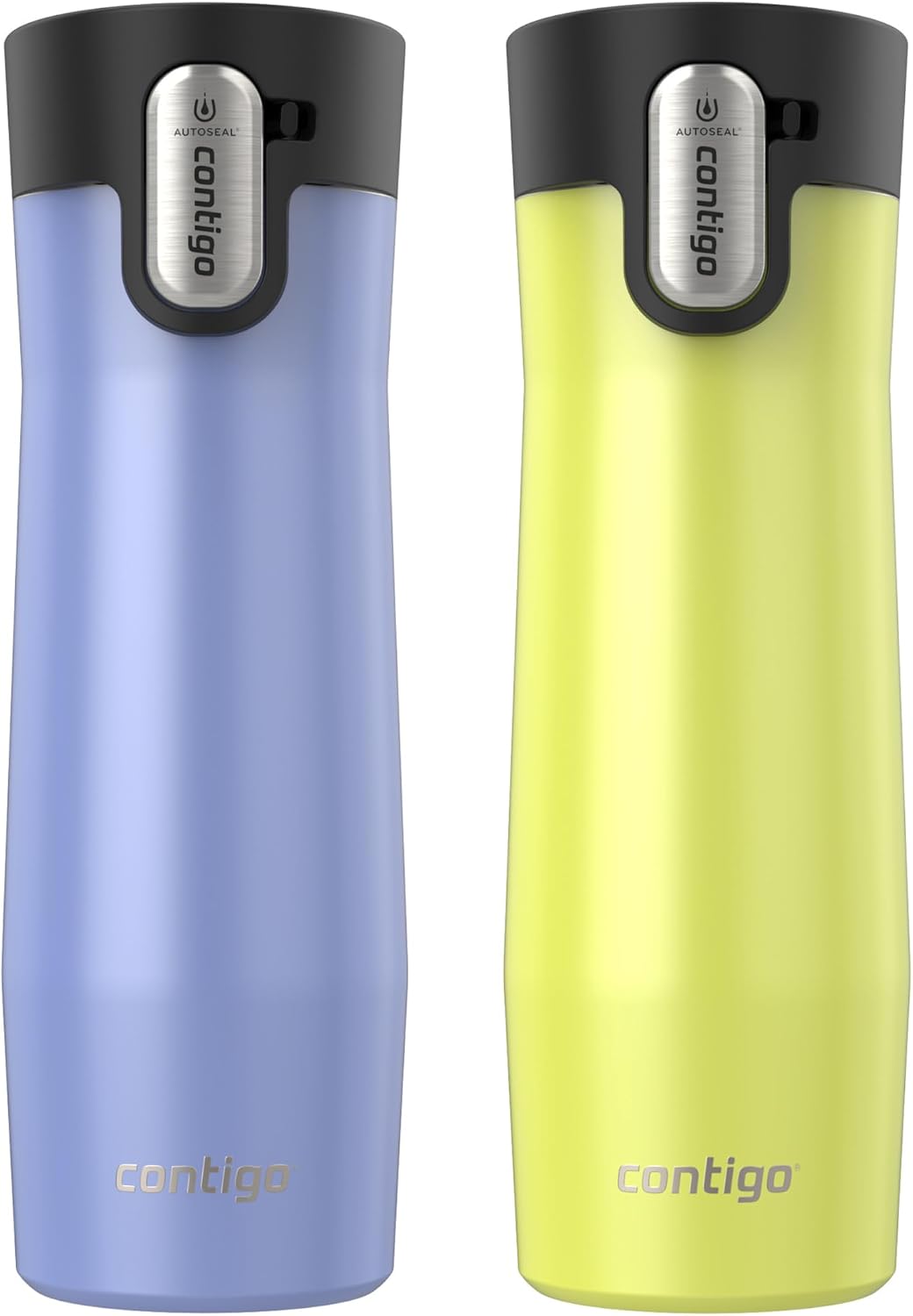 Contigo 16 ounce insulated travel mug angled view