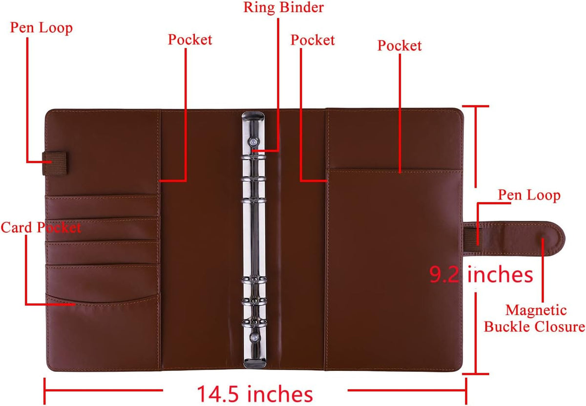 Antner A5 planner cover showing magnetic buckle closure