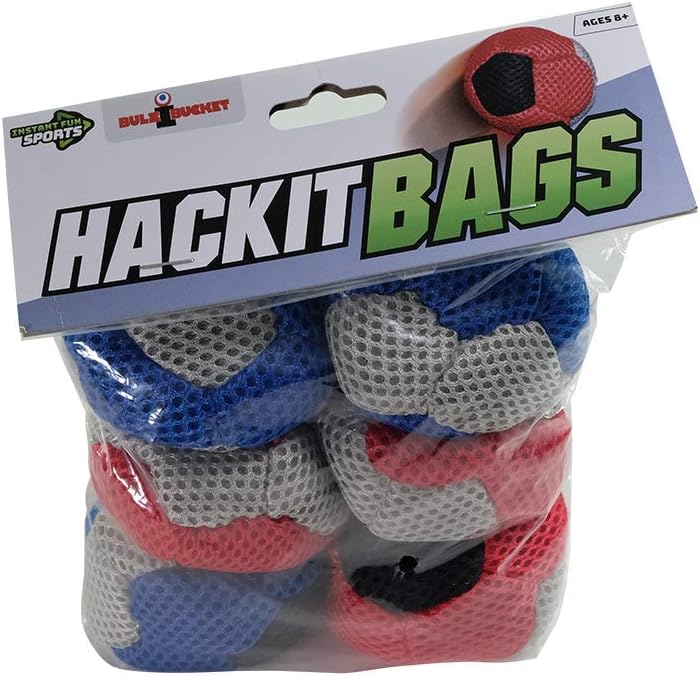 BULZiBUCKET Hand Woven Hacky Sacks front view of outdoor lawn game replacement bags.