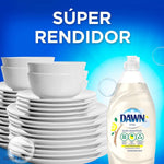Dawn Antibacterial Hand Soap Lemon Essence liquid dispensing view for hand washing