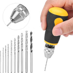 Assorted twist drill bits laid out to show size graduation from 0.8mm to 3.0mm