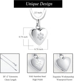 Stainless steel paw print memorial pendant detail