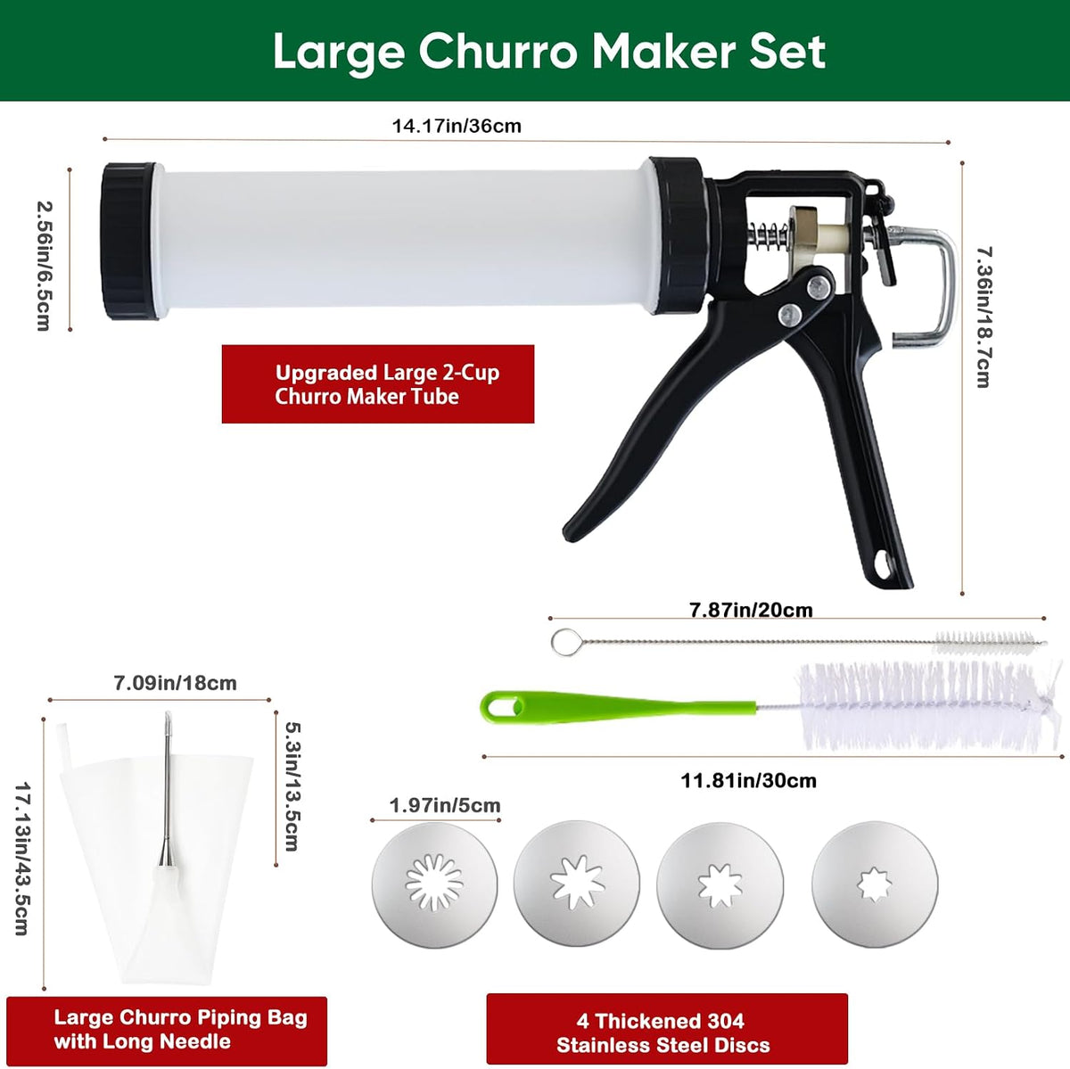 AlgoELF Churro Maker barrel and handle mechanism