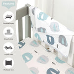 Grssder baby receiving blanket cute elephant print detail