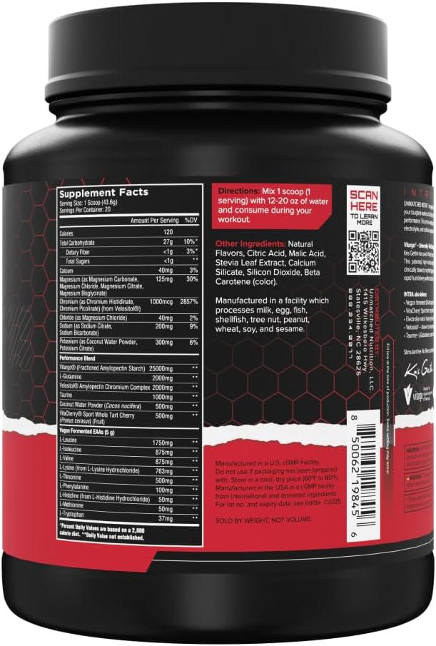 Unmatched Intra Workout Powder | Carbohydrate, Electrolyte, L-Glutamine, & Vegan EAA Mix | for Hydration & Endurance | Natural Flavors & Sweeteners | 20 Servings (Lemon Drop) - Image 7