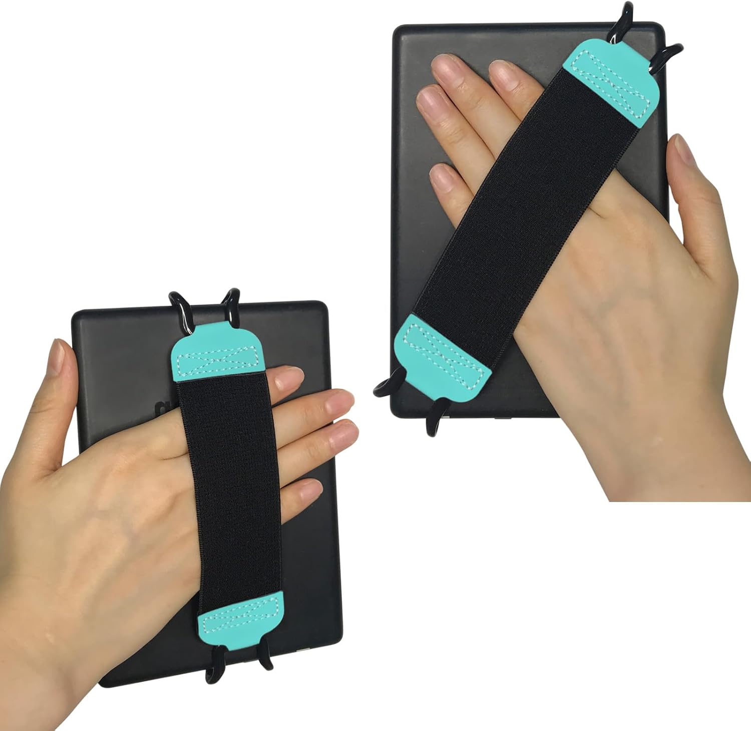 Gowjaw hand strap holder for Kindle mint green front view