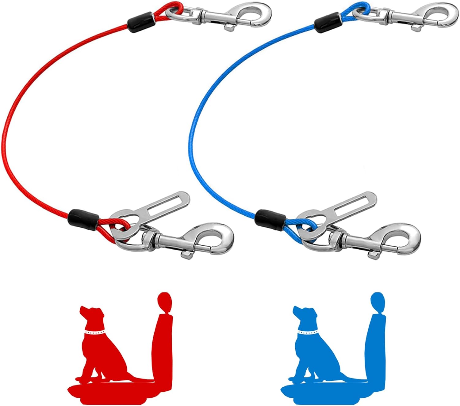 Mi Metty dog seat belt harness front view