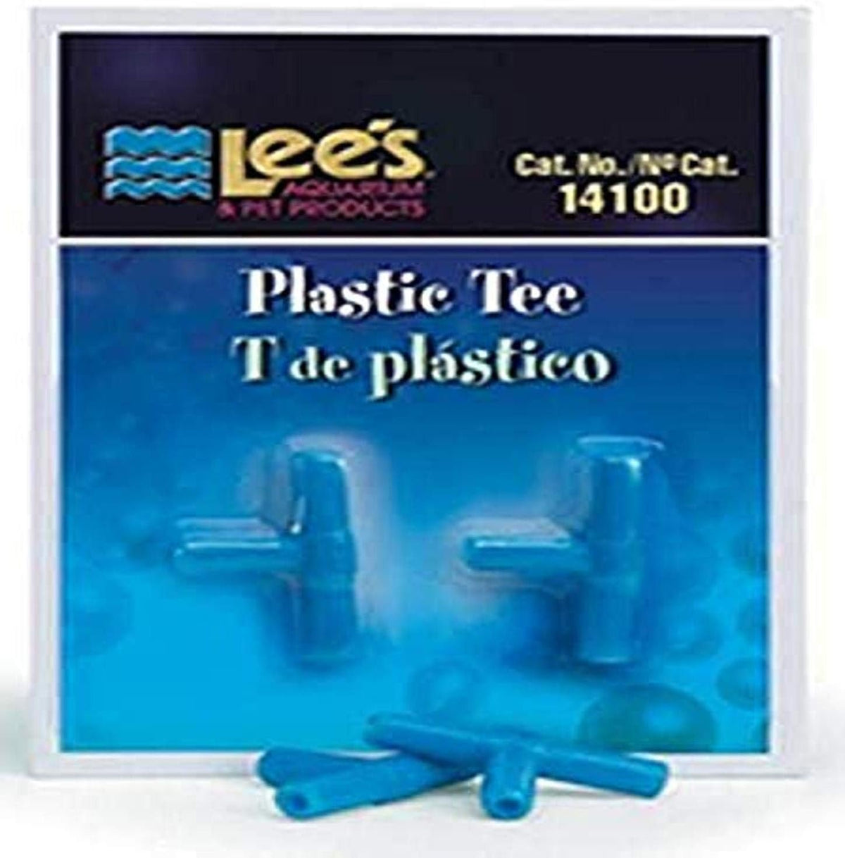 Lee's plastic tee aquarium accessory front view connector