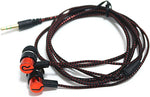 Packaged set of wired earphones ready for everyday travel.