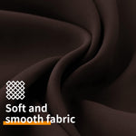 YoungsTex brown curtains folded showing quality stitching