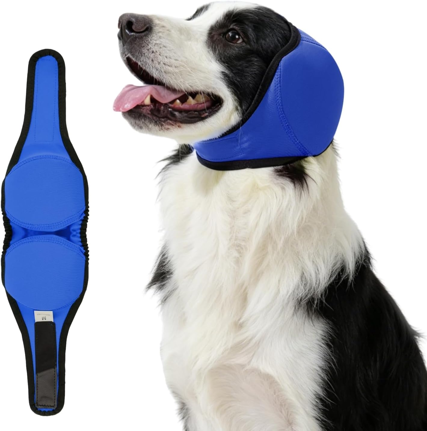 Tagoon dog ear covers blue front view for grooming