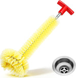 Ferrochef garbage disposal cleaner brush front view yellow
