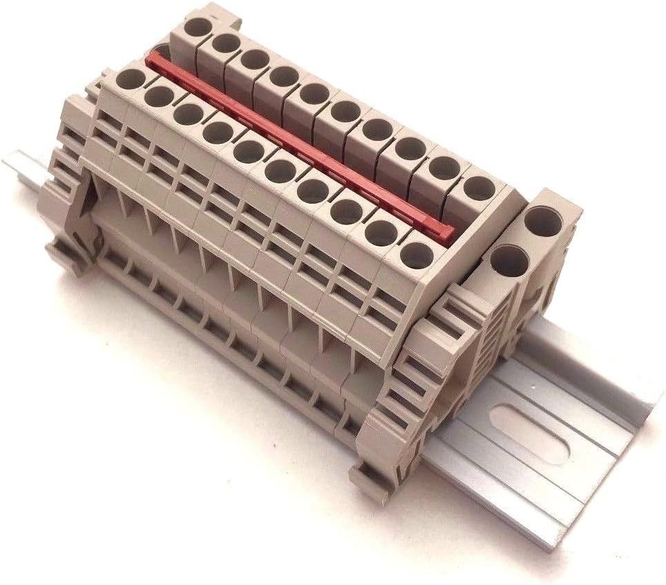International Connector Dinkle Solar Combiner DK4N front view DIN rail terminal block assembly