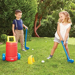 Detailed view of the Little Tikes portable golf cart storage