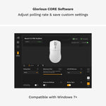 Glorious Gaming Model O 2 PRO 4K/8K White Wireless Gaming Mouse - 2.4GHz Wireless 1ms delay, 4K/8K Polling, 100M clicks, 59g Ultralight, Long Battery Life, 26K DPI BAMF 2.0 Sensor, 6 Buttons - Image 9