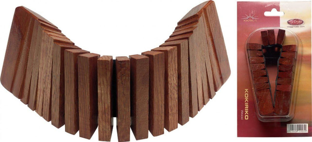 Stagg KKRK-1 Kokiriko front view traditional Japanese hardwood percussion instrument