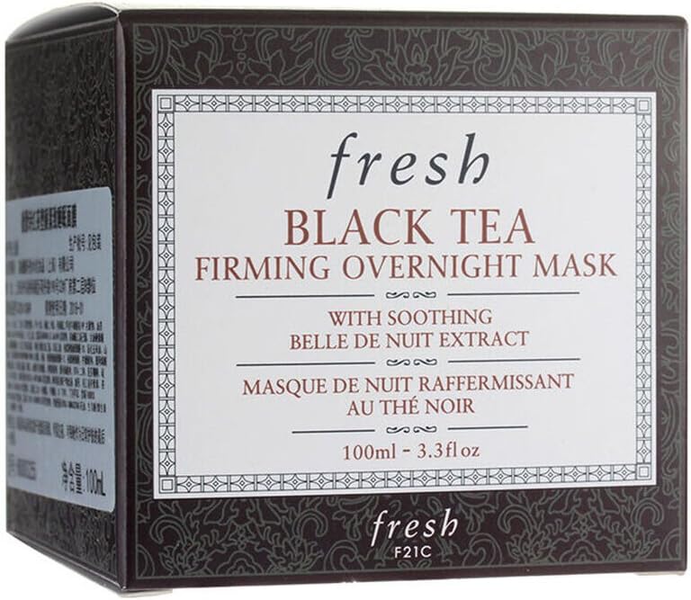 Side view of Fresh Black Tea Firming Overnight Mask 3.3 Ounce container