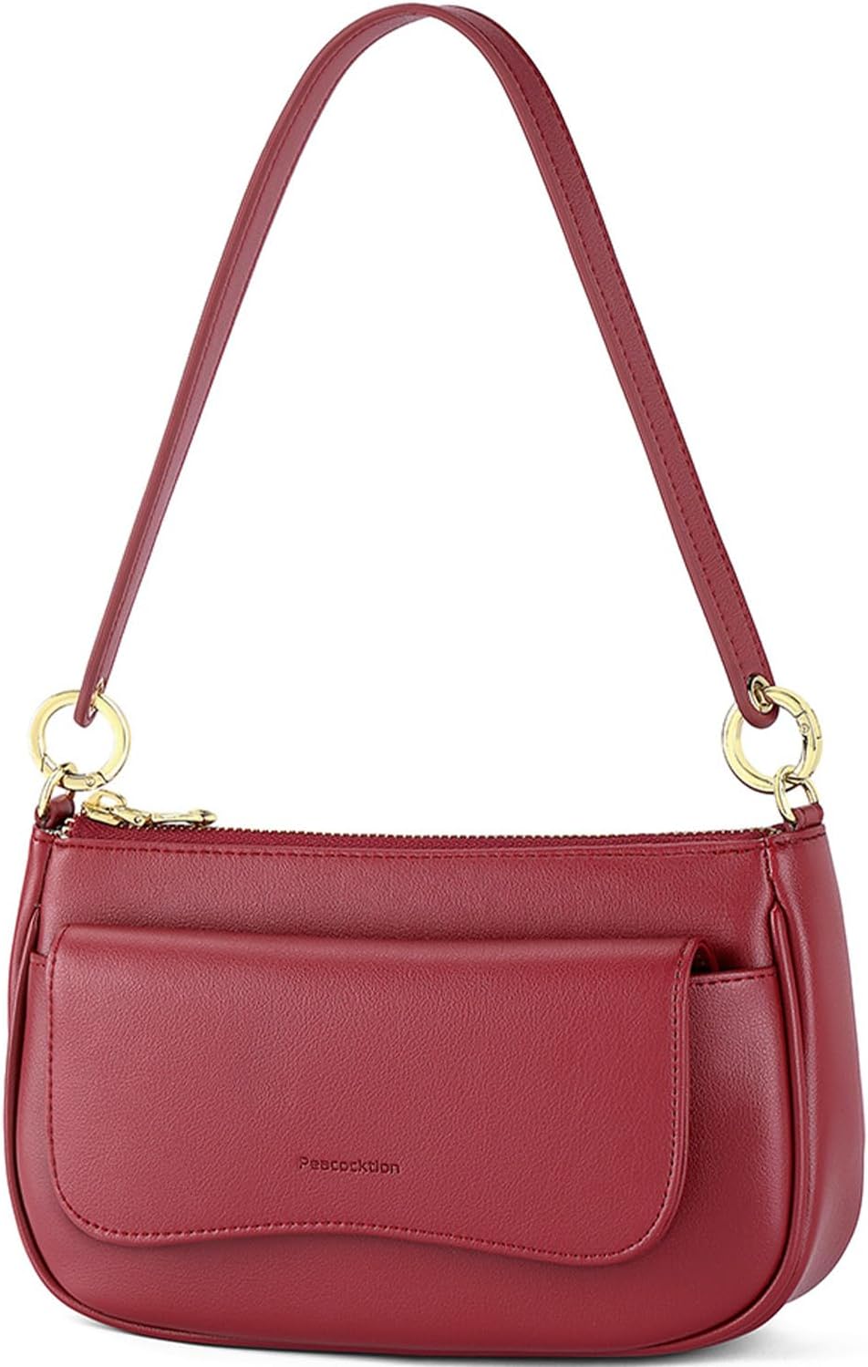 Peacocktion Small Shoulder Bag for Women Trendy Vegan Leather Crossbody Purses Handbags - Image 9