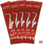 Vandoren filed cut jazz reeds close up view