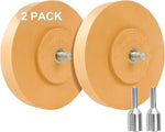 Belinova 2 pack rubber eraser wheel decal remover front view