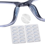 Gdnmpat anti slip eyeglass nose pads ten pack front view showing clear adhesive cushions